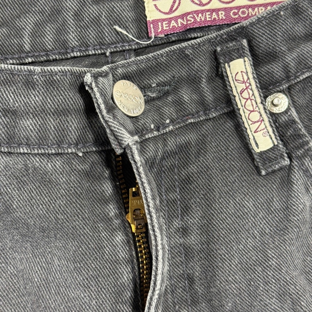 Sasson Straight Leg Jeans Women 9/10 Tall Black